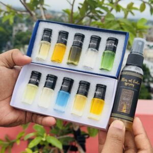 ১০ পিস আতরের সাথে ৫০ মিলি স্প্রে আতর ফ্রি